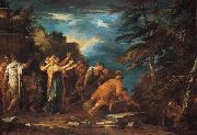 Salvator Rosa Pythagoras Emerging from the Underworld oil painting on canvas